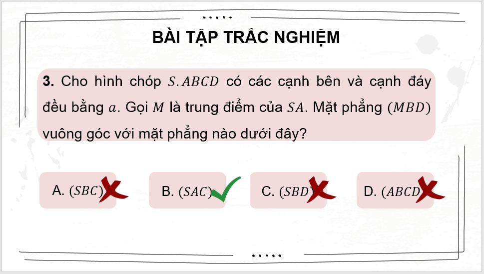 Giáo án điện tử Toán 11 Chân trời Bài tập cuối chương 8 | PPT Toán 11 Chân trời sáng tạo