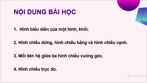 Giáo án điện tử Chuyên đề Toán 11 Kết nối Bài 11: Hình chiếu vuông góc và hình chiếu trục đo | PPT Chuyên đề học tập Toán 11 Kết nối tri thức