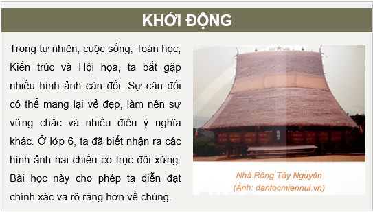 Giáo án điện tử Chuyên đề Toán 11 Kết nối Bài 3: Phép đối xứng trục | PPT Chuyên đề học tập Toán 11 Kết nối tri thức