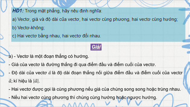 Giáo án điện tử Toán 12 Cánh diều Bài 1: Vectơ và các phép toán vectơ trong không gian | PPT Toán 12