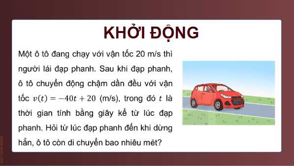 Giáo án điện tử Toán 12 Kết nối Bài 12: Tích phân | PPT Toán 12 Kết nối tri thức