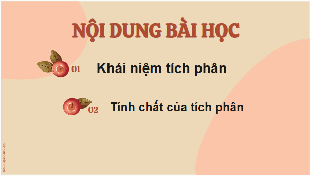 Giáo án điện tử Toán 12 Kết nối Bài 12: Tích phân | PPT Toán 12 Kết nối tri thức