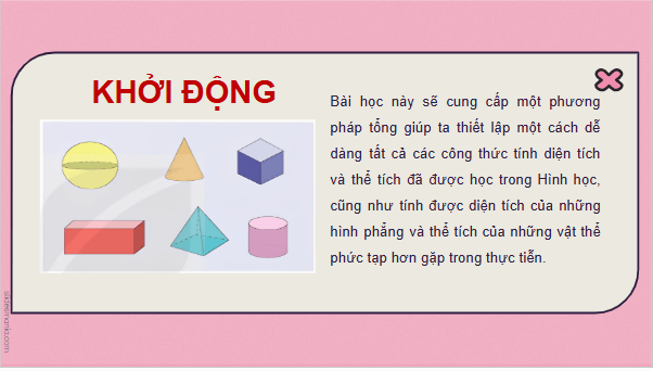 Giáo án điện tử Toán 12 Kết nối Bài 13: Ứng dụng hình học của tích phân | PPT Toán 12 Kết nối tri thức