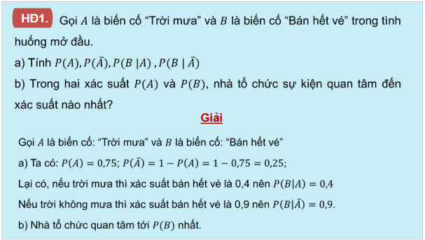 Giáo án điện tử Toán 12 Kết nối Bài 19: Công thức xác suất toàn phần và công thức Bayes | PPT Toán 12 Kết nối tri thức