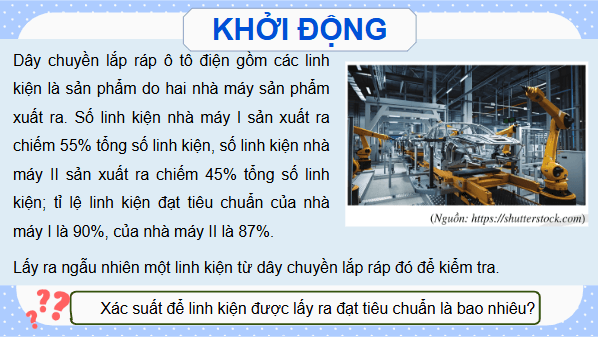 Giáo án điện tử Toán 12 Cánh diều Bài 2: Công thức xác suất toàn phần. Công thức Bayes | PPT Toán 12