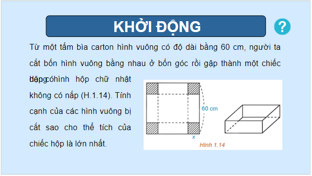 Giáo án điện tử Toán 12 Kết nối Bài 2: Giá trị lớn nhất và giá trị nhỏ nhất của hàm số | PPT Toán 12 Kết nối tri thức