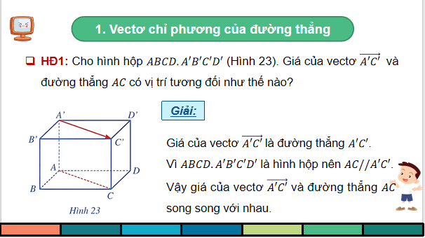 Giáo án điện tử Toán 12 Cánh diều Bài 2: Phương trình đường thẳng | PPT Toán 12