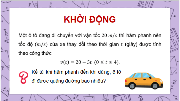 Giáo án điện tử Toán 12 Chân trời Bài 2: Tích phân | PPT Toán 12 Chân trời sáng tạo