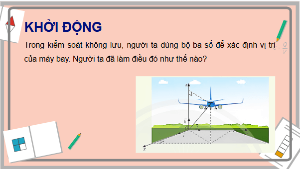 Giáo án điện tử Toán 12 Chân trời Bài 2: Toạ độ của vectơ trong không gian | PPT Toán 12 Chân trời sáng tạo