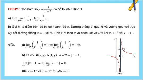 Giáo án điện tử Toán 12 Chân trời Bài 3: Đường tiệm cận của đồ thị hàm số | PPT Toán 12 Chân trời sáng tạo