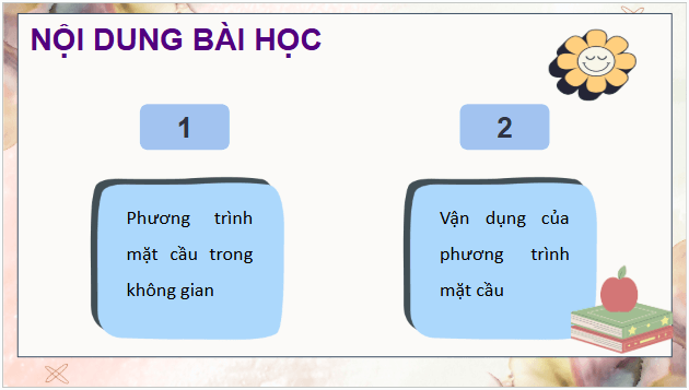 Giáo án điện tử Toán 12 Chân trời Bài 3: Phương trình mặt cầu | PPT Toán 12 Chân trời sáng tạo