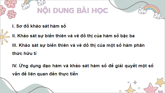 Giáo án điện tử Toán 12 Cánh diều Bài 4: Khảo sát sự biến thiên và vẽ đồ thị của hàm số | PPT Toán 12