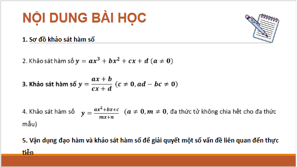 Giáo án điện tử Toán 12 Chân trời Bài 4: Khảo sát và vẽ đồ thị một số hàm số cơ bản | PPT Toán 12 Chân trời sáng tạo