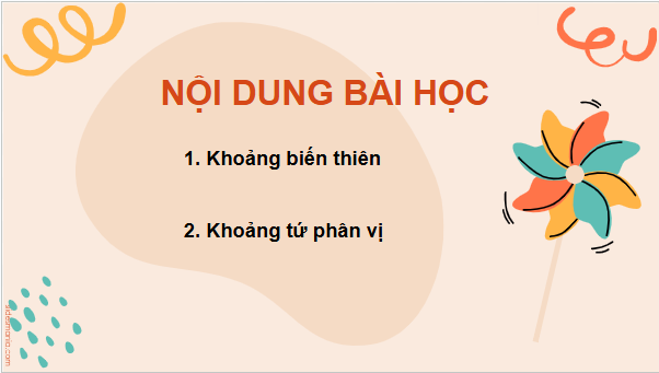 Giáo án điện tử Toán 12 Kết nối Bài 9: Khoảng biến thiên và khoảng tứ phân vị | PPT Toán 12 Kết nối tri thức