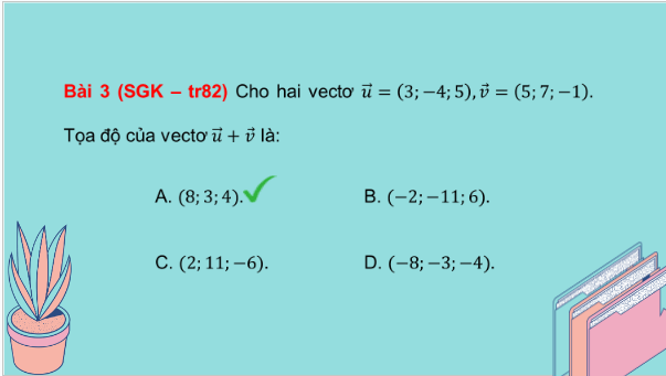 Giáo án điện tử Toán 12 Cánh diều Bài tập cuối chương 2 | PPT Toán 12