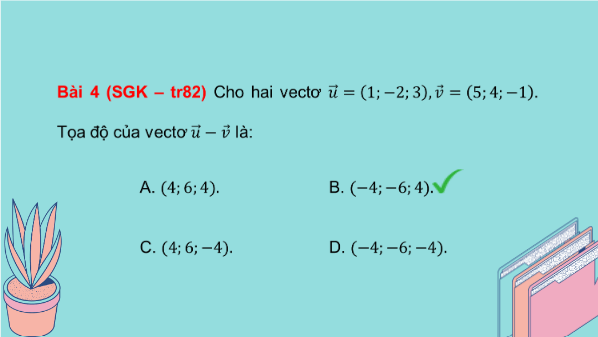 Giáo án điện tử Toán 12 Cánh diều Bài tập cuối chương 2 | PPT Toán 12