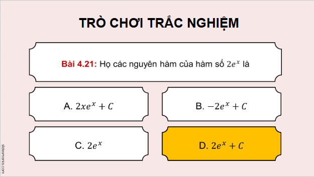 Giáo án điện tử Toán 12 Kết nối Bài tập cuối chương 4 | PPT Toán 12 Kết nối tri thức