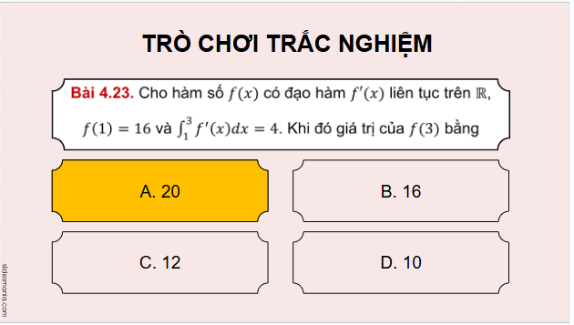 Giáo án điện tử Toán 12 Kết nối Bài tập cuối chương 4 | PPT Toán 12 Kết nối tri thức