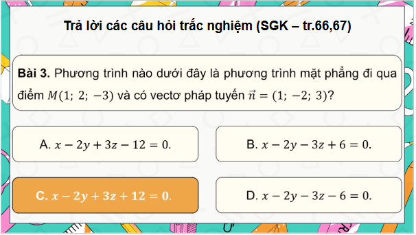 Giáo án điện tử Toán 12 Chân trời Bài tập cuối chương 5 | PPT Toán 12 Chân trời sáng tạo