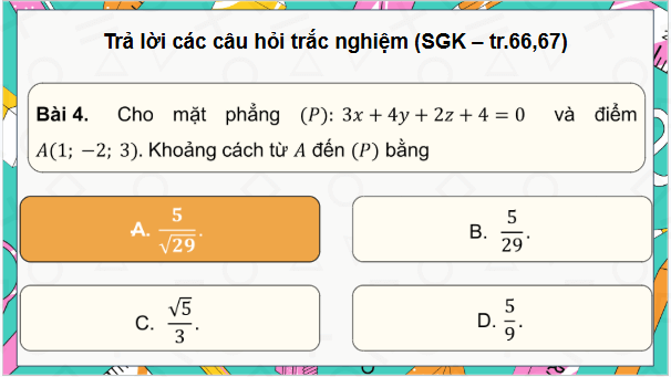 Giáo án điện tử Toán 12 Chân trời Bài tập cuối chương 5 | PPT Toán 12 Chân trời sáng tạo