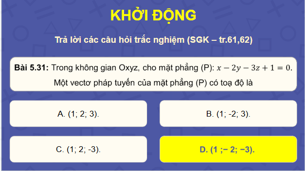 Giáo án điện tử Toán 12 Kết nối Bài tập cuối chương 5 | PPT Toán 12 Kết nối tri thức