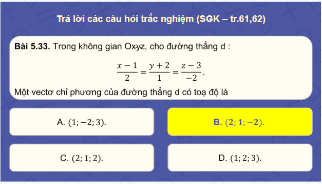 Giáo án điện tử Toán 12 Kết nối Bài tập cuối chương 5 | PPT Toán 12 Kết nối tri thức