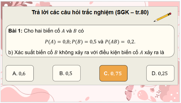 Giáo án điện tử Toán 12 Chân trời Bài tập cuối chương 6 | PPT Toán 12 Chân trời sáng tạo