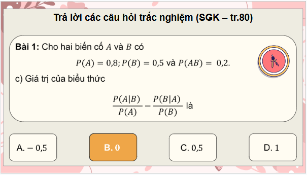 Giáo án điện tử Toán 12 Chân trời Bài tập cuối chương 6 | PPT Toán 12 Chân trời sáng tạo