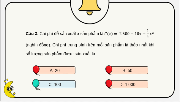 Giáo án điện tử Chuyên đề Toán 12 Kết nối Bài tập cuối chuyên đề 2 | PPT Chuyên đề học tập Toán 12 Kết nối tri thức