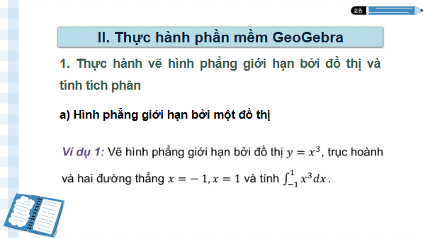 Giáo án điện tử Toán 12 Cánh diều Thực hành phần mềm Geogebra | PPT Toán 12