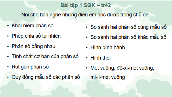 Giáo án điện tử Toán lớp 4 Bài 71: Em ôn lại những gì đã học | PPT Toán lớp 4 Cánh diều
