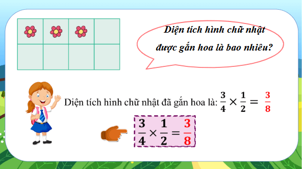 Giáo án điện tử Toán lớp 4 Bài 80: Phép nhân phân số | PPT Toán lớp 4 Cánh diều