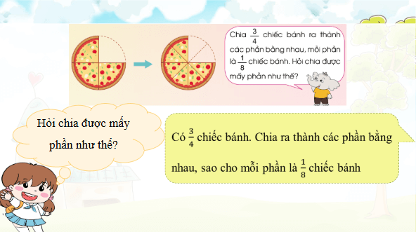 Giáo án điện tử Toán lớp 4 Bài 84: Phép chia phân số | PPT Toán lớp 4 Cánh diều