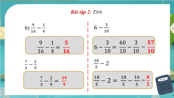 Giáo án điện tử Toán lớp 4 Bài 93: Ôn tập về phân số và các phép tính với phân số | PPT Toán lớp 4 Cánh diều
