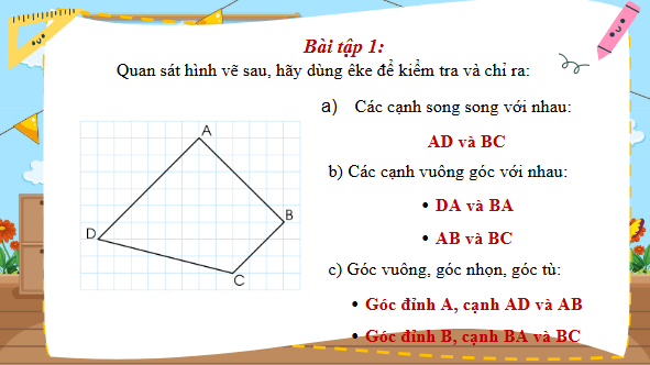 Giáo án điện tử Toán lớp 4 Bài 94: Ôn tập về hình học và đo lường | PPT Toán lớp 4 Cánh diều