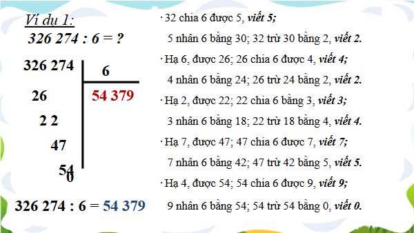 Giáo án điện tử Toán lớp 4 Bài 49: Chia cho số có một chữ số | PPT Toán lớp 4 Chân trời sáng tạo