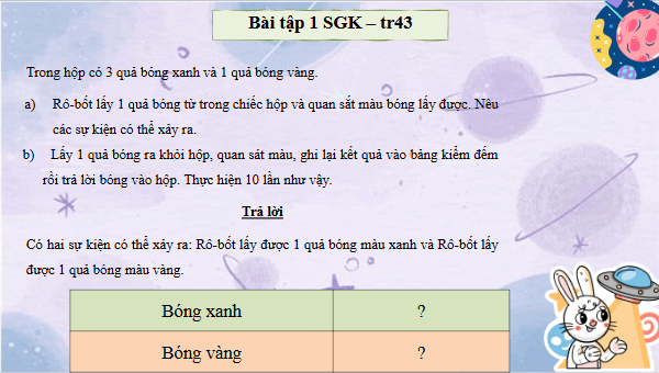 Giáo án điện tử Toán lớp 4 Bài 51: Số lần xuất hiện của một sự kiện | PPT Toán lớp 4 Kết nối tri thức