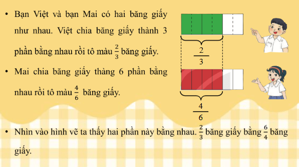 Giáo án điện tử Toán lớp 4 Bài 55: Tính chất cơ bản của phân số | PPT Toán lớp 4 Kết nối tri thức