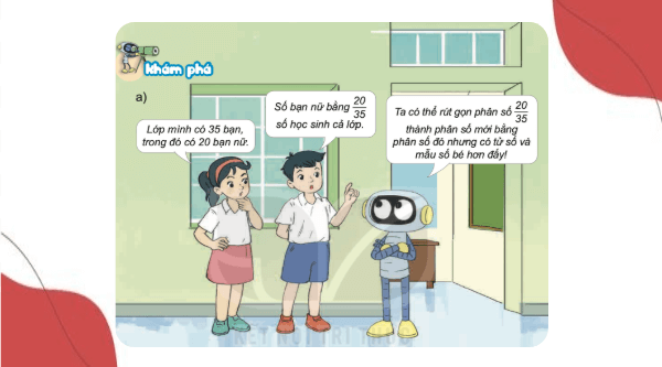 Giáo án điện tử Toán lớp 4 Bài 56: Rút gọn phân số | PPT Toán lớp 4 Kết nối tri thức