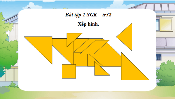 Giáo án điện tử Toán lớp 4 Bài 56: Xếp hình, vẽ hình | PPT Toán lớp 4 Chân trời sáng tạo