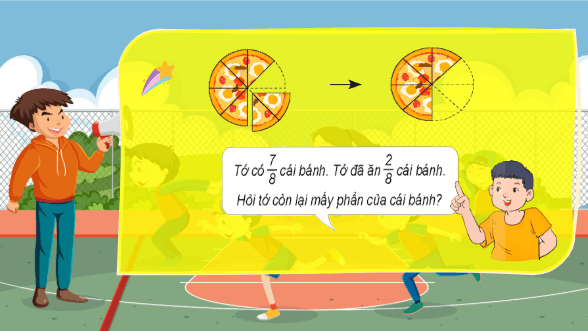 Giáo án điện tử Toán lớp 4 Bài 61: Phép trừ phân số | PPT Toán lớp 4 Kết nối tri thức