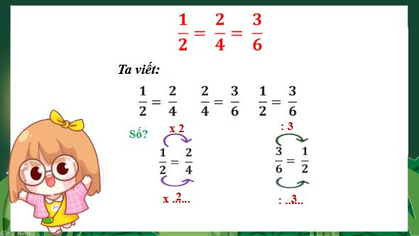 Giáo án điện tử Toán lớp 4 Bài 62: Phân số bằng nhau | PPT Toán lớp 4 Chân trời sáng tạo