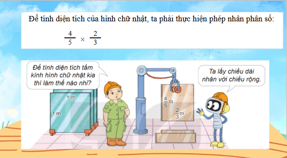 Giáo án điện tử Toán lớp 4 Bài 63: Phép nhân phân số | PPT Toán lớp 4 Kết nối tri thức