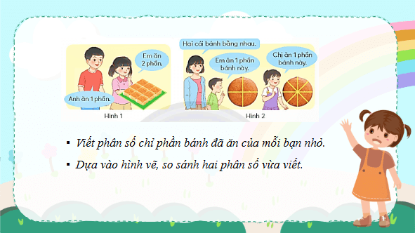 Giáo án điện tử Toán lớp 4 Bài 66: So sánh hai phân số | PPT Toán lớp 4 Chân trời sáng tạo