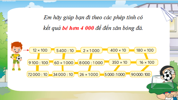 Giáo án điện tử Toán lớp 4 Bài 68: Ôn tập phép tính với số tự nhiên | PPT Toán lớp 4 Kết nối tri thức