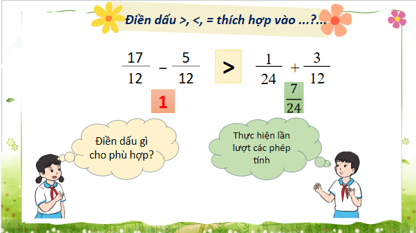 Giáo án điện tử Toán lớp 4 Bài 70: Ôn tập phép tính với phân số | PPT Toán lớp 4 Kết nối tri thức