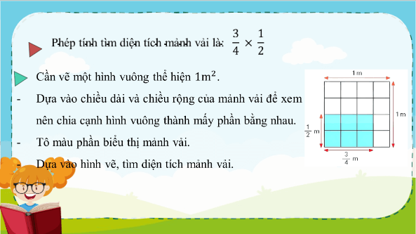 Giáo án điện tử Toán lớp 4 Bài 74: Phép nhân phân số | PPT Toán lớp 4 Chân trời sáng tạo