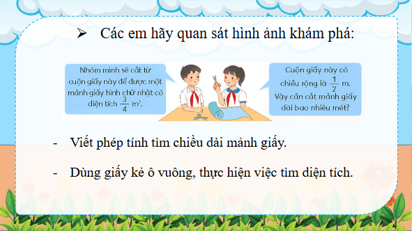 Giáo án điện tử Toán lớp 4 Bài 75: Phép chia phân số | PPT Toán lớp 4 Chân trời sáng tạo