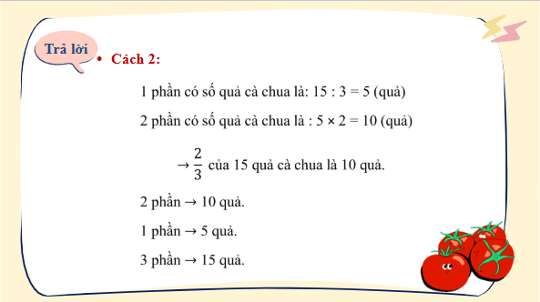Giáo án điện tử Toán lớp 4 Bài 76: Tìm phân số của một số | PPT Toán lớp 4 Chân trời sáng tạo