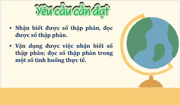 Giáo án điện tử Toán lớp 5 Bài 10: Khái niệm số thập phân | PPT Toán lớp 5 Kết nối tri thức